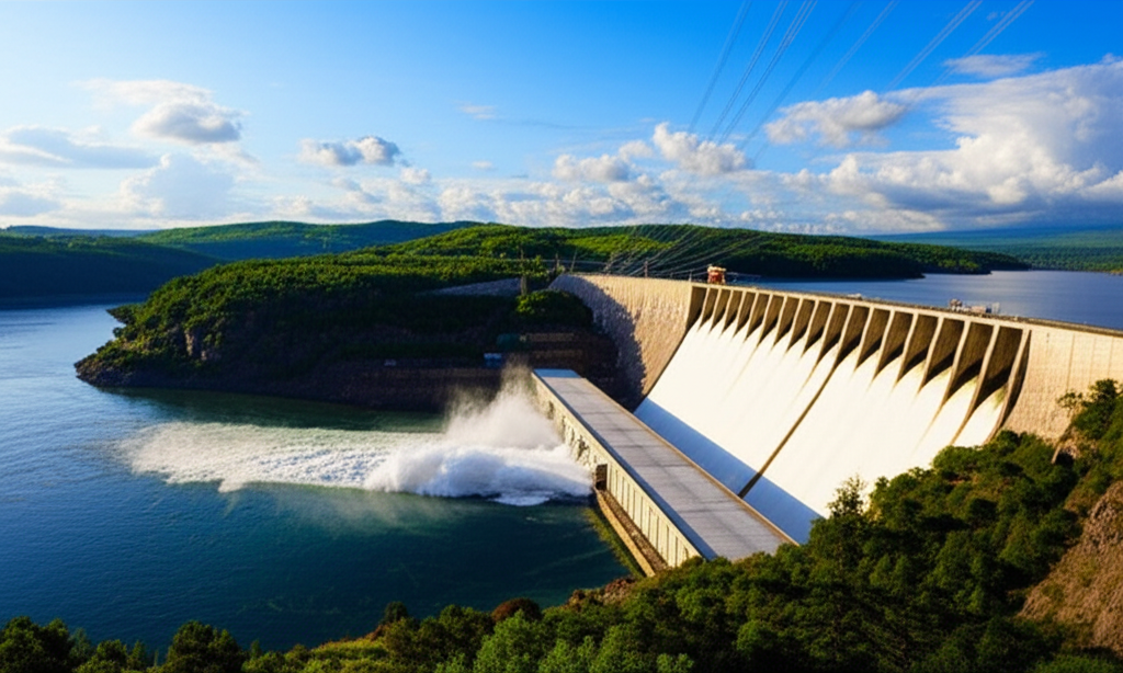 Hydroelectric dam generating clean renewable energy from water - comprehensive learning guide for students and professionals