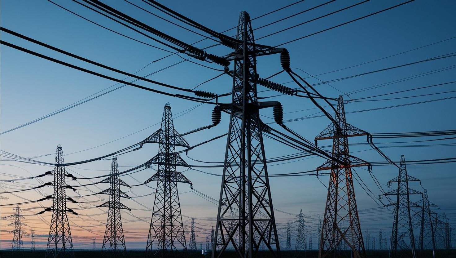 Electrical power grid transmission lines distributing energy - comprehensive learning guide for students and professionals